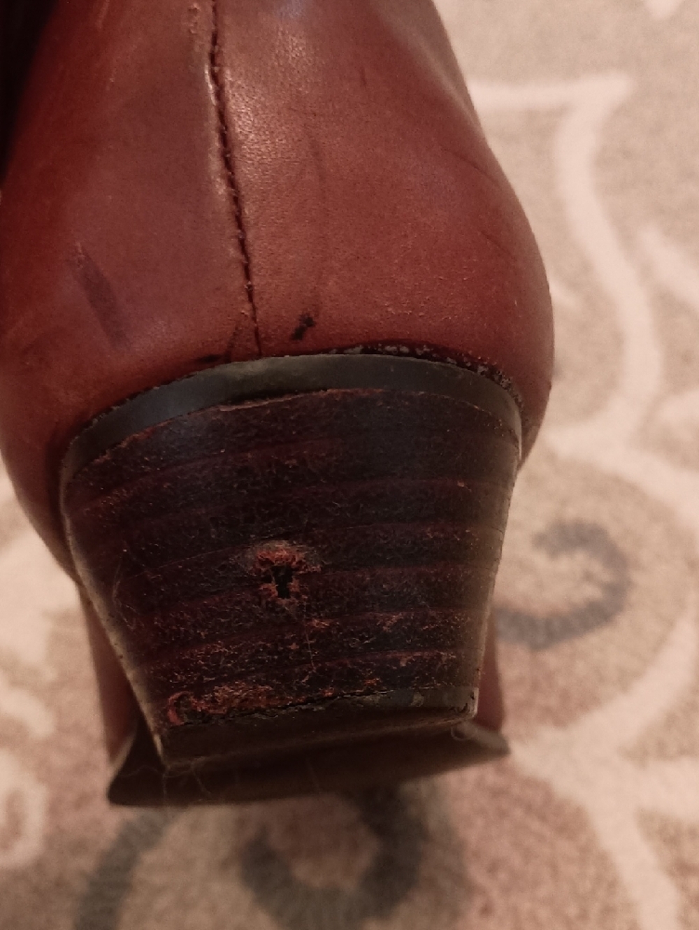 Brown Western Slip-On Cowboy Boots - Picture 7 of 9